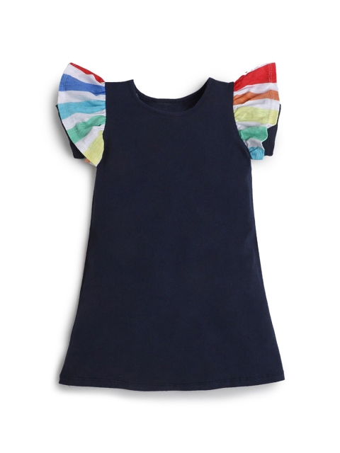 

Hopscotch Navy Blue A-Line Dress