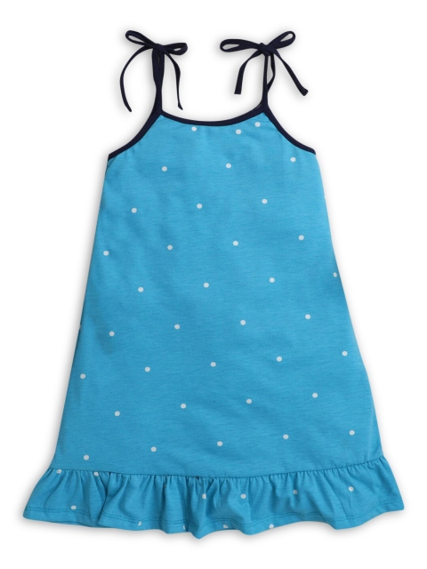 

Hopscotch Girls Blue Printed Nightdress