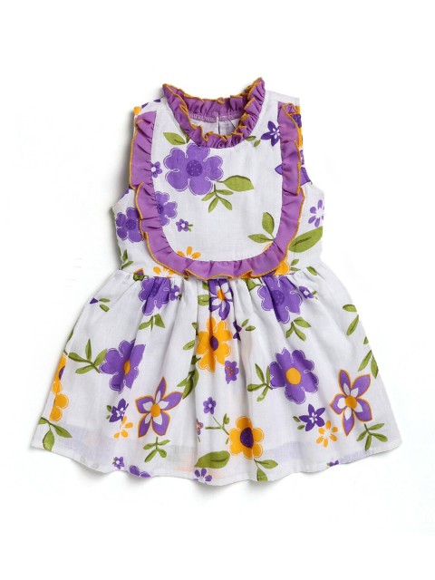 

Hopscotch White Floral Cowl Neck Dress