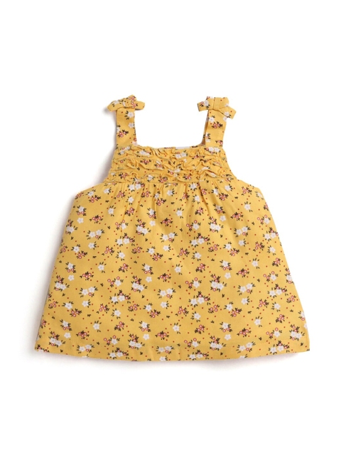 

Hopscotch Yellow Floral A-Line Dress