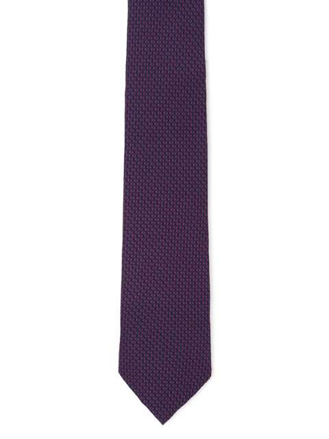 

Louis Philippe Men Purple & Blue Printed Broad Tie