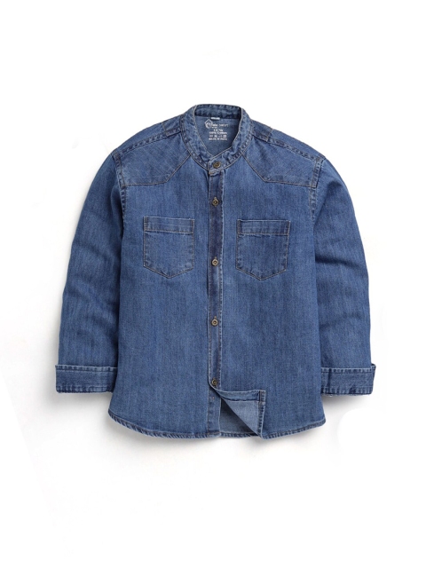 

Hopscotch Boys Blue Casual Shirt