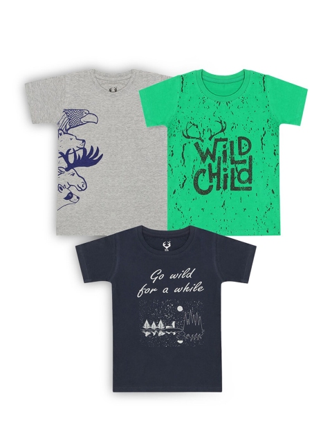 

Hopscotch Boys Multicoloured 3 Applique T-shirt, Multi