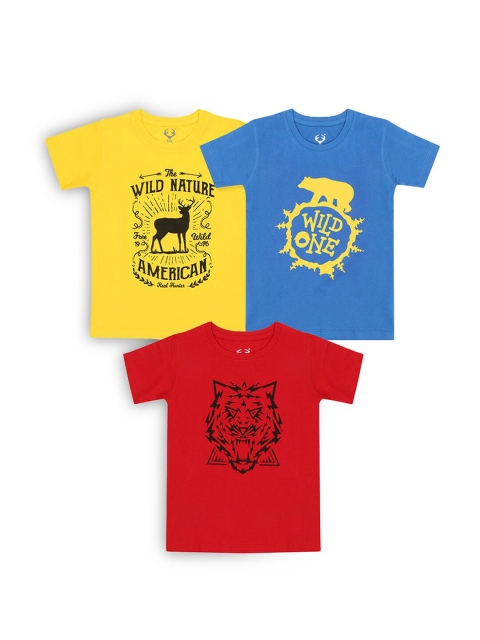 

Hopscotch Boys Multicoloured 3 Printed T-shirt, Multi
