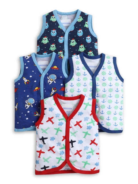 

Hopscotch Boys Set Of 4 Multicoloured Printed Jabla, Multi