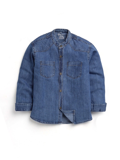 

Hopscotch Boys Navy Blue Casual Shirt