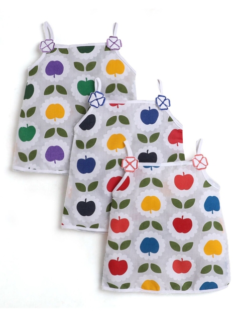 

Hopscotch Kids Multicoloured 3 Printed Applique T-shirt, Multi