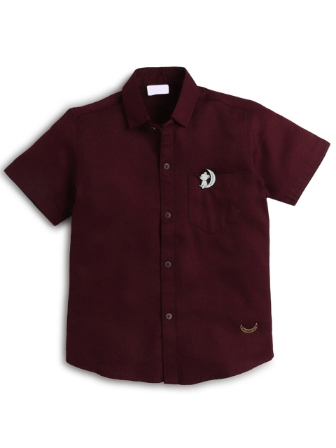

Hopscotch Boys Maroon Casual Shirt
