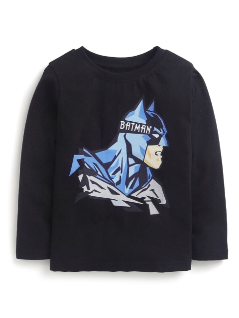

Hopscotch Boys Black Printed T-shirt
