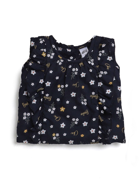

Hopscotch Blue Floral Print Top
