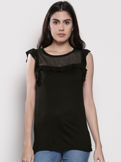 

DOROTHY PERKINS Women Black Solid Top