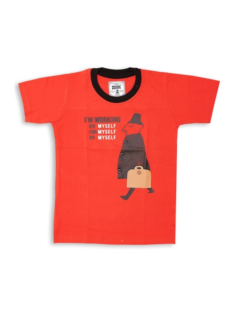 

Hopscotch Boys Orange Applique T-shirt