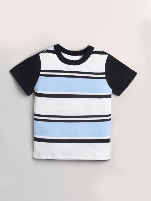 

Hopscotch Boys Multicolored Striped T-shirt, Multi