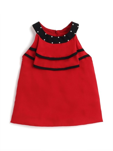 

Hopscotch Red & Black Solid Top