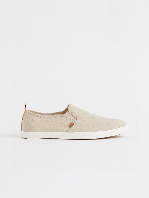 

H&M Men Beige Slip-On Trainers
