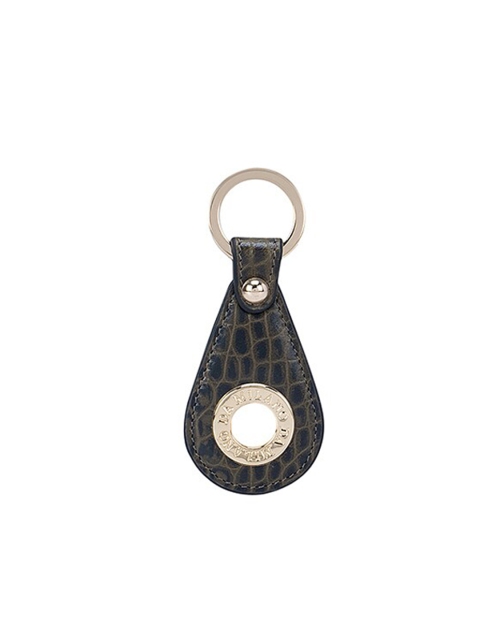 

Da Milano Green Textured Genuine Leather Key Chain