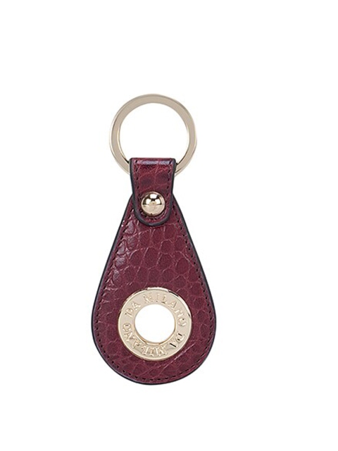 

Da Milano Burgundy Textured Genuine Leather Key Chain