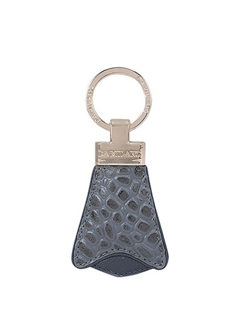 

Da Milano Grey & Silver-Toned Textured Key chain