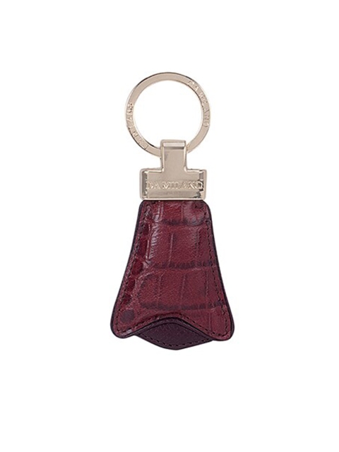 

Da Milano Burgundy Textured Genuine Leather Key Chain