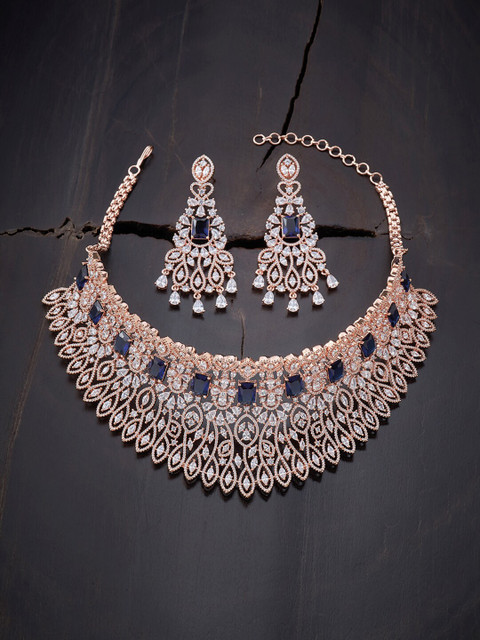 

Kushal's Fashion Jewellery Rose Gold-Plated Jewellery Set