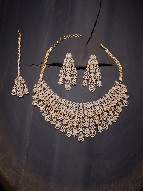 

Kushal's Fashion Jewellery White Gold-Plated Necklace