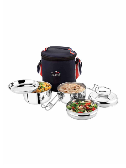 

PDDFALCON Silver-Toned Lunch Box 1350ml, Blue