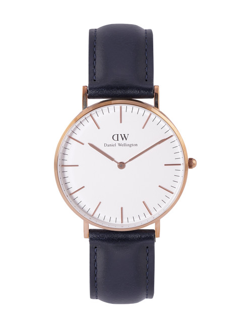 

Daniel Wellington Unisex White & Blue Leather Straps Classic Analogue Watch DW00100123