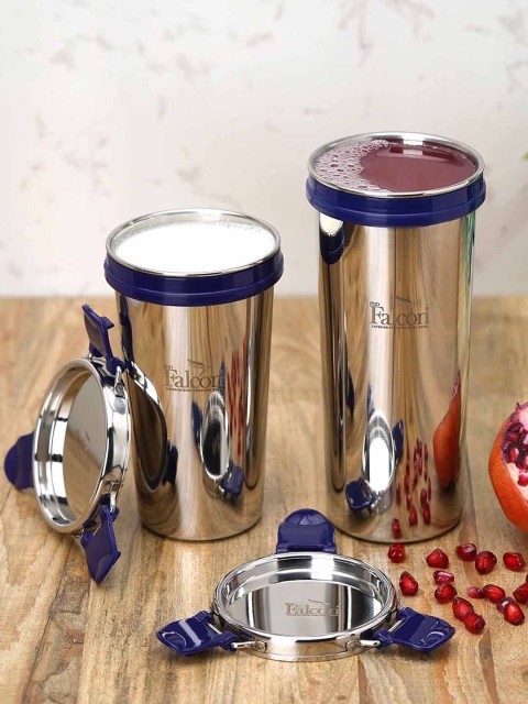 

PDDFALCON Blue Solid Stainless Steel Tumbler 520ml