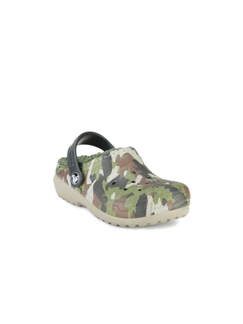 

Crocs Girls Green Camouflage Print Clogs