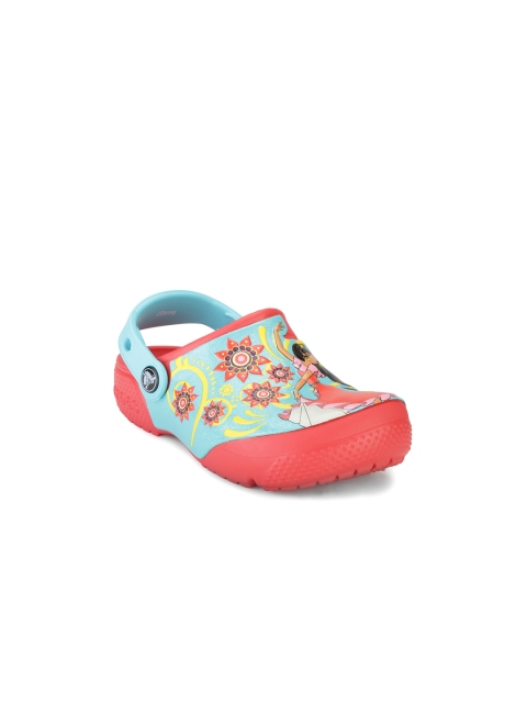 

Crocs Girls Red & Blue Printed Clogs