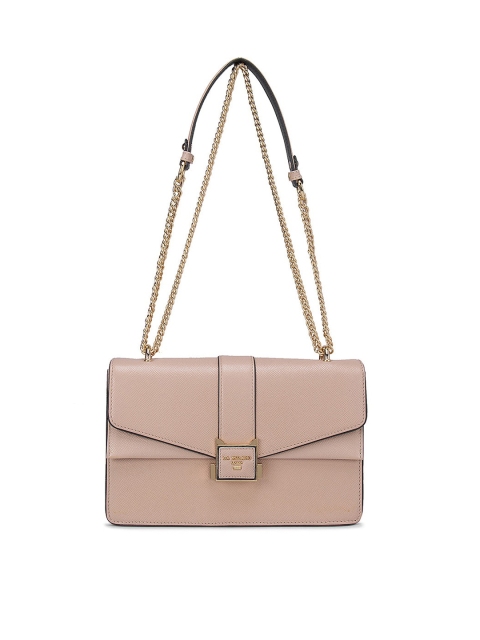 

Da Milano Pink Textured Leather Structured Shoulder Bag