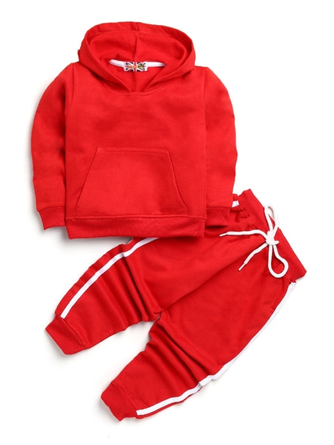 

Hopscotch Girls Red T-shirt with Joggers Clothing Set