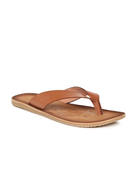 

U.S. Polo Assn. Men Brown Genuine Leather Sandals