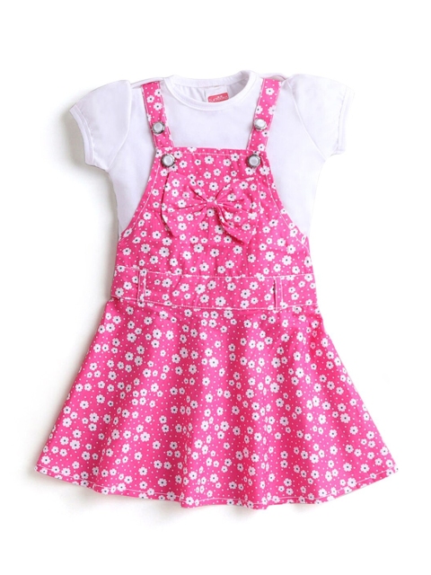 

Hopscotch Girls Pink T-shirt with Skirt