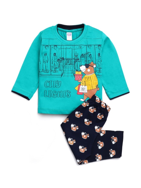 

Hopscotch Boys Blue Printed Top with Trousers