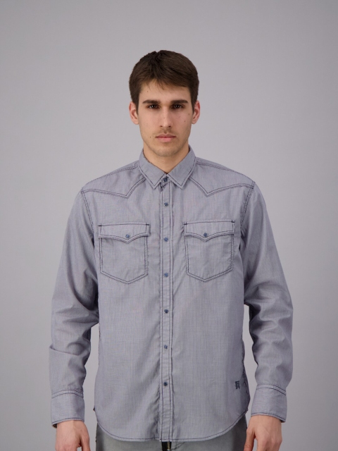 

FREESOUL Men Blue Casual Shirt