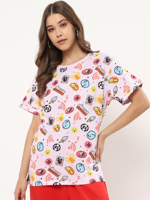 

Bewakoof Women Purple Printed T-shirt