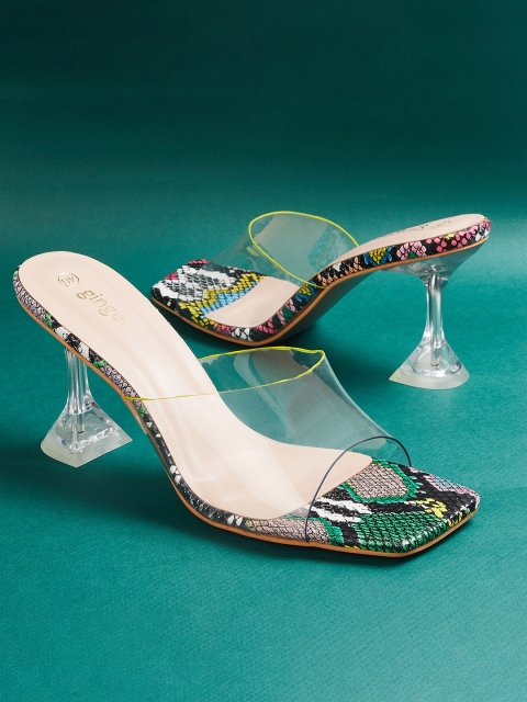 

Ginger by Lifestyle Blue Embellished Heels