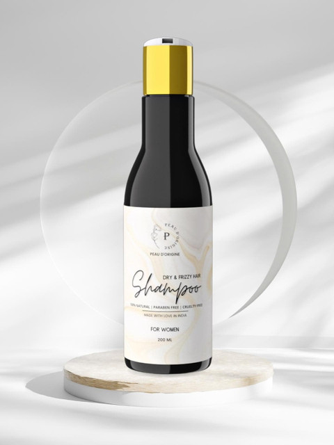 

Peau D'origine 100% Natural Paraben Free Dry & Frizzy Hair Shampoo - 200 ml, White