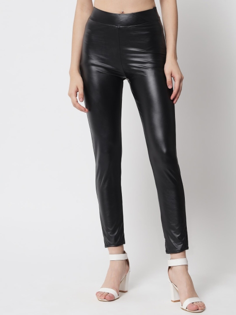 

Kotty Women Black Relaxed Skinny Fit Trousers