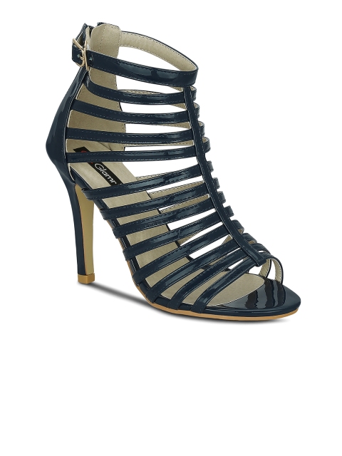 

Get Glamr Women Navy Solid Gladiators, Navy blue