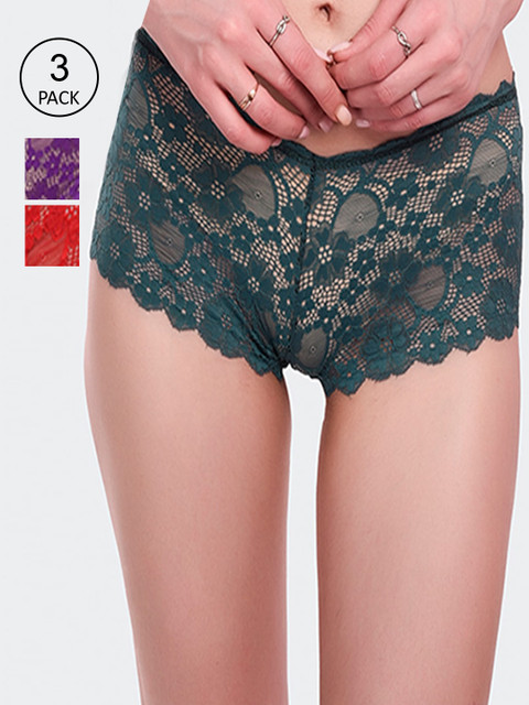 

Fleurt Women Pack of 3 Assorted Briefs