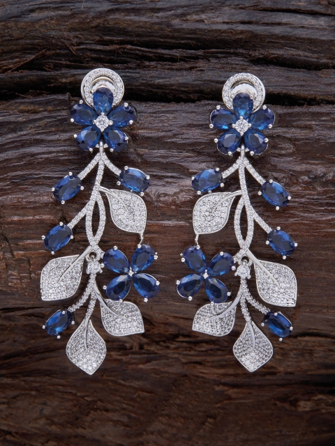 

Kushal's Fashion Jewellery Blue Contemporary Drop Earrings
