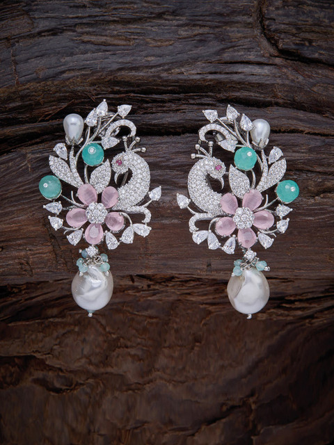 

Kushal's Fashion Jewellery Pink Contemporary Drop Earrings