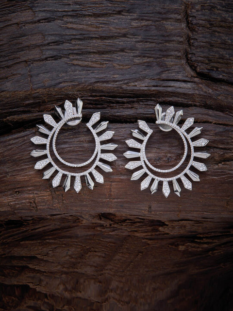

Kushal's Fashion Jewellery White Contemporary Studs Earrings