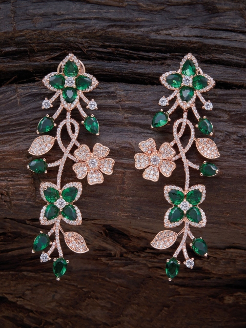 

Kushal's Fashion Jewellery Green Contemporary Drop Earrings