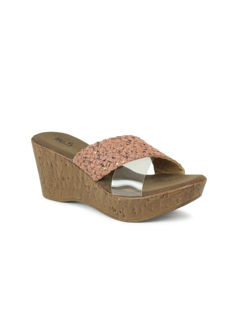 

Inc 5 Women Peach-Coloured & Peach-Coloured Comfort Sandals