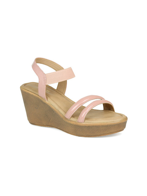 

Inc 5 Women Peach-Coloured & Peach-Coloured Comfort Sandals