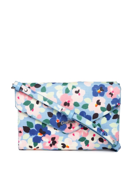 

Cath Kidston Blue Floral Print Sling Bag