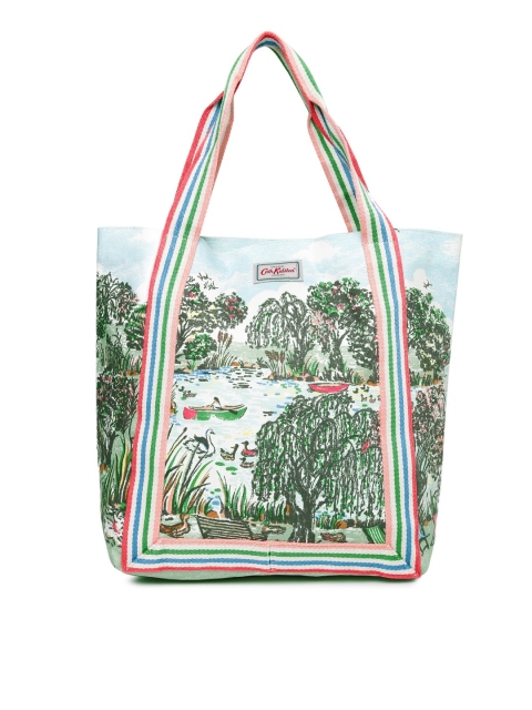 

Cath Kidston Blue & Green Tropical Print Tote Bag